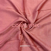 Crinkle Silk - Coral Pink #61